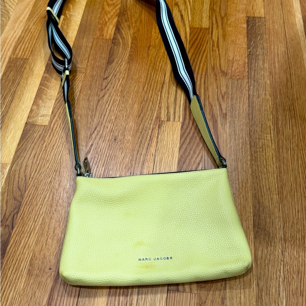 Marc Jacobs Yellow Crossbody Bag with Adjustable Strap